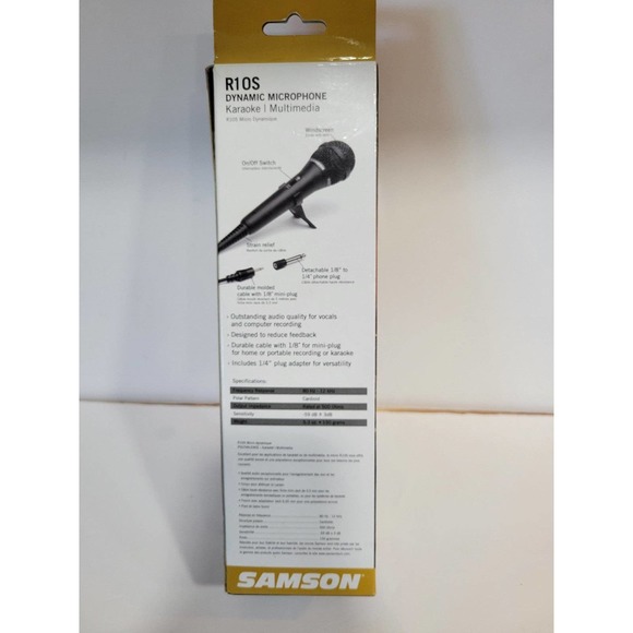 NWOT Samson R10S Dynamic Microphone - Picture 3 of 4